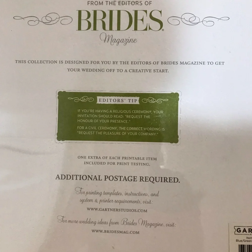 👰‍♀️BRIDES Embellished Invitation Kit